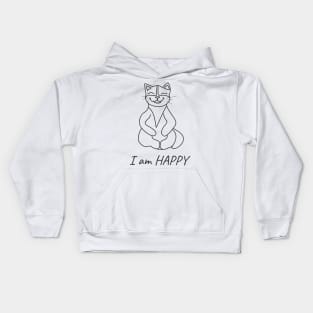 I am happy Kids Hoodie